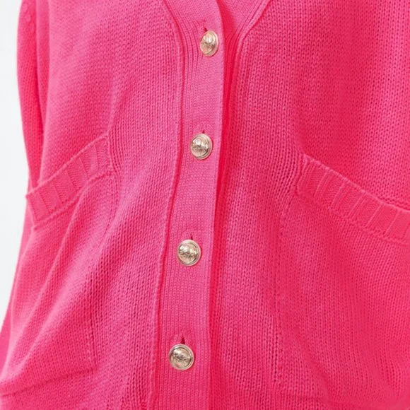 Tuckernuck Pomander Place Hot Pink Slone Cardigan Style:Y22638T - NEW - Picture 3 of 7
